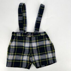 Vintage Tartan Plaid Toddler Boy's Overall Shorts Jacobson's Size 4‎